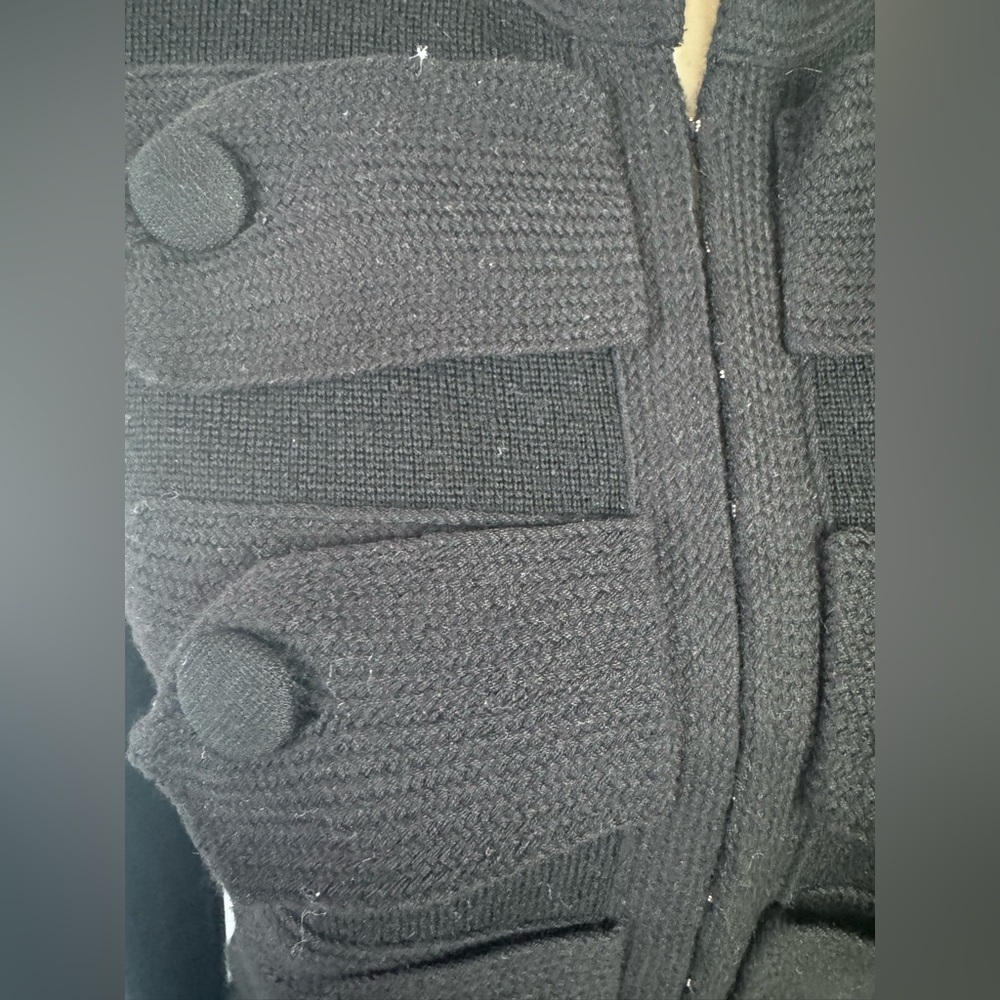 Hugo Boss Black Cardigan with Decorative Front Detailing | Size M - Picture 16 of 16